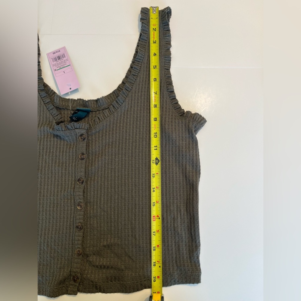 Wild Fable Target Button Front Waffle Tank Top - Picture 9 of 11